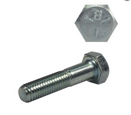 BOLT HEX HD G5 ZINC UNC 7/16 X 1-3/4 B/O